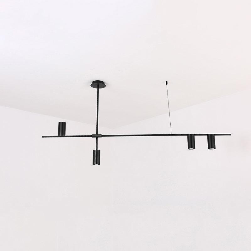 Tribes Chandelier 4heads: L 48.4″ x H 25.5″ / L 123cm x H 65cm / Black Chandelier