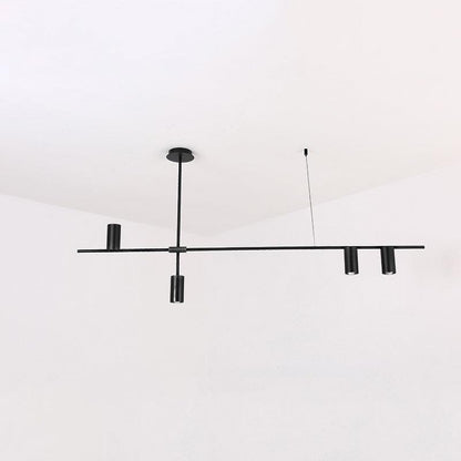 Tribes Chandelier 4heads: L 48.4″ x H 25.5″ / L 123cm x H 65cm / Black Chandelier