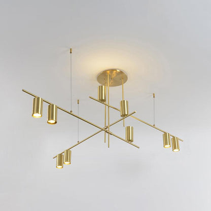 Tribes Chandelier 9heads: L 55.1″ x H 21.7″ / L 140cm x H 55cm / Brass Chandelier