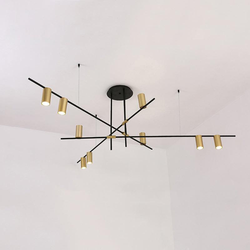 Tribes Chandelier 9heads: L 55.1″ x H 21.7″ / L 140cm x H 55cm / Copper plated Chandelier