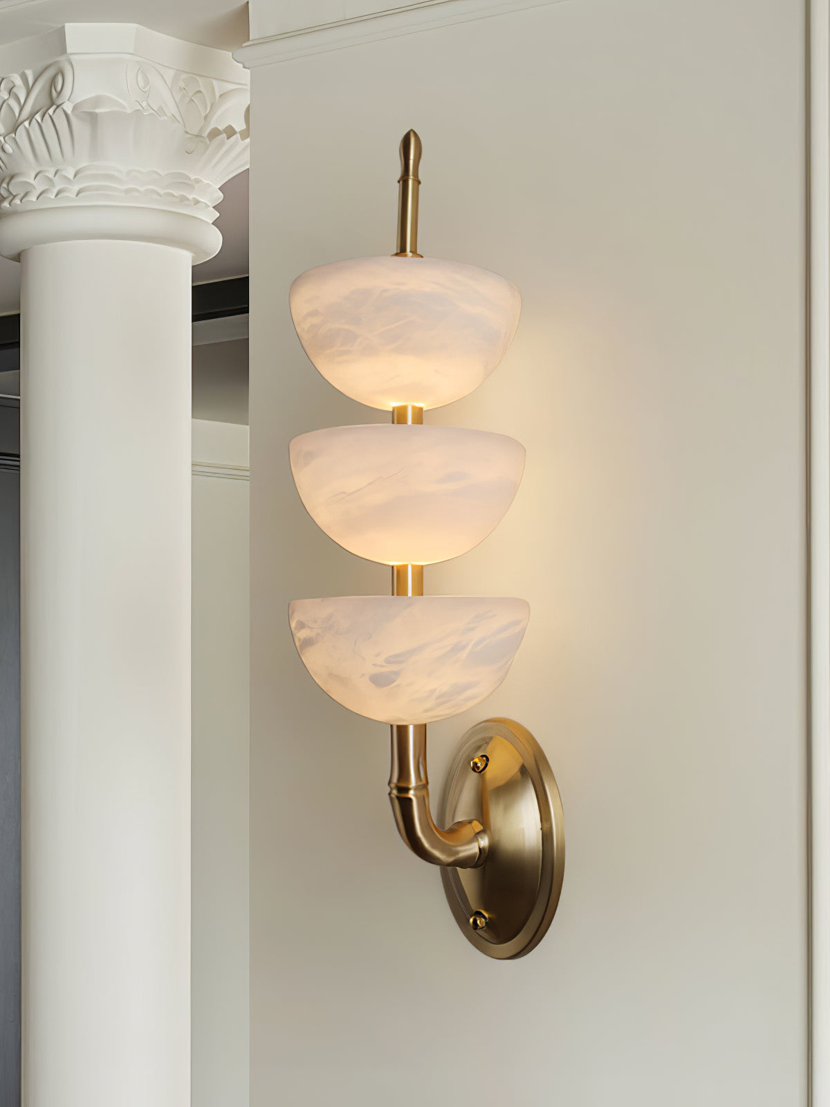 Triple Alabaster Wall Sconce 1001 Wall lamp