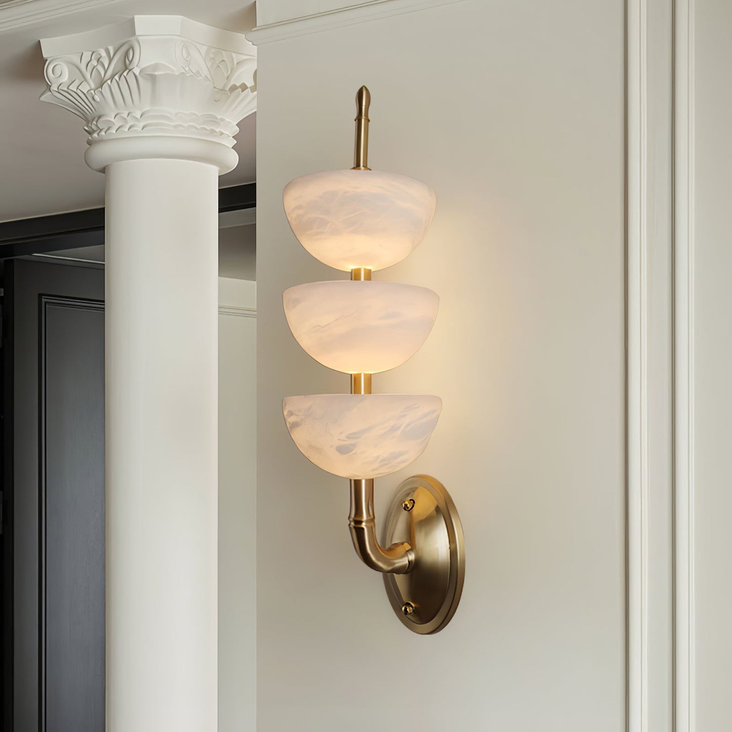 Triple Alabaster Wall Sconce 1001 Wall lamp