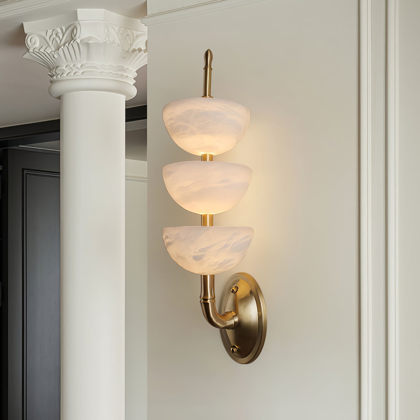 Triple Alabaster Wall Sconce 1001 Wall lamp