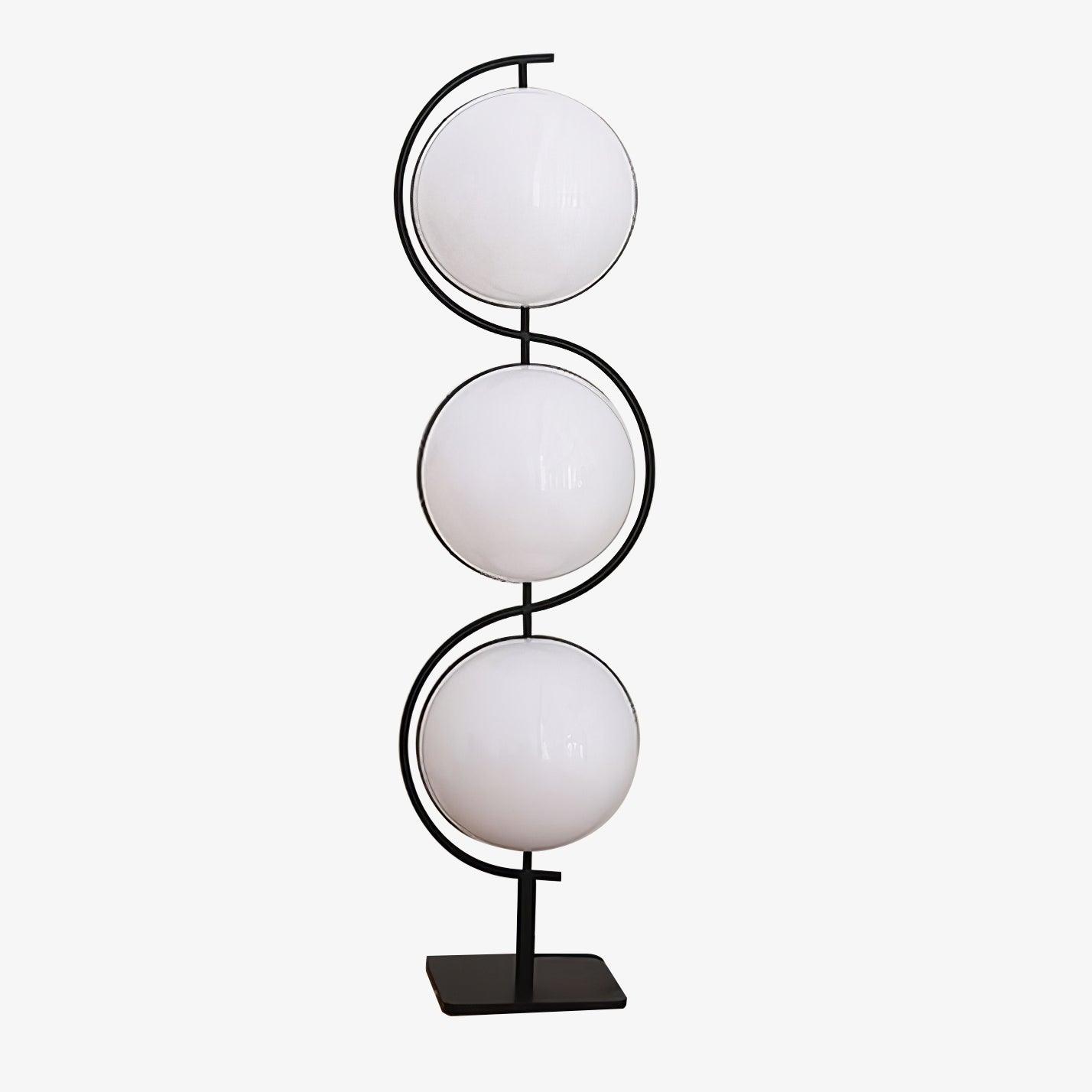 Triple Balls Floor Lamp ? 15.7″ x H 59″ / Dia 40cm x H 150cm / White & Black / US plug Floor lamp