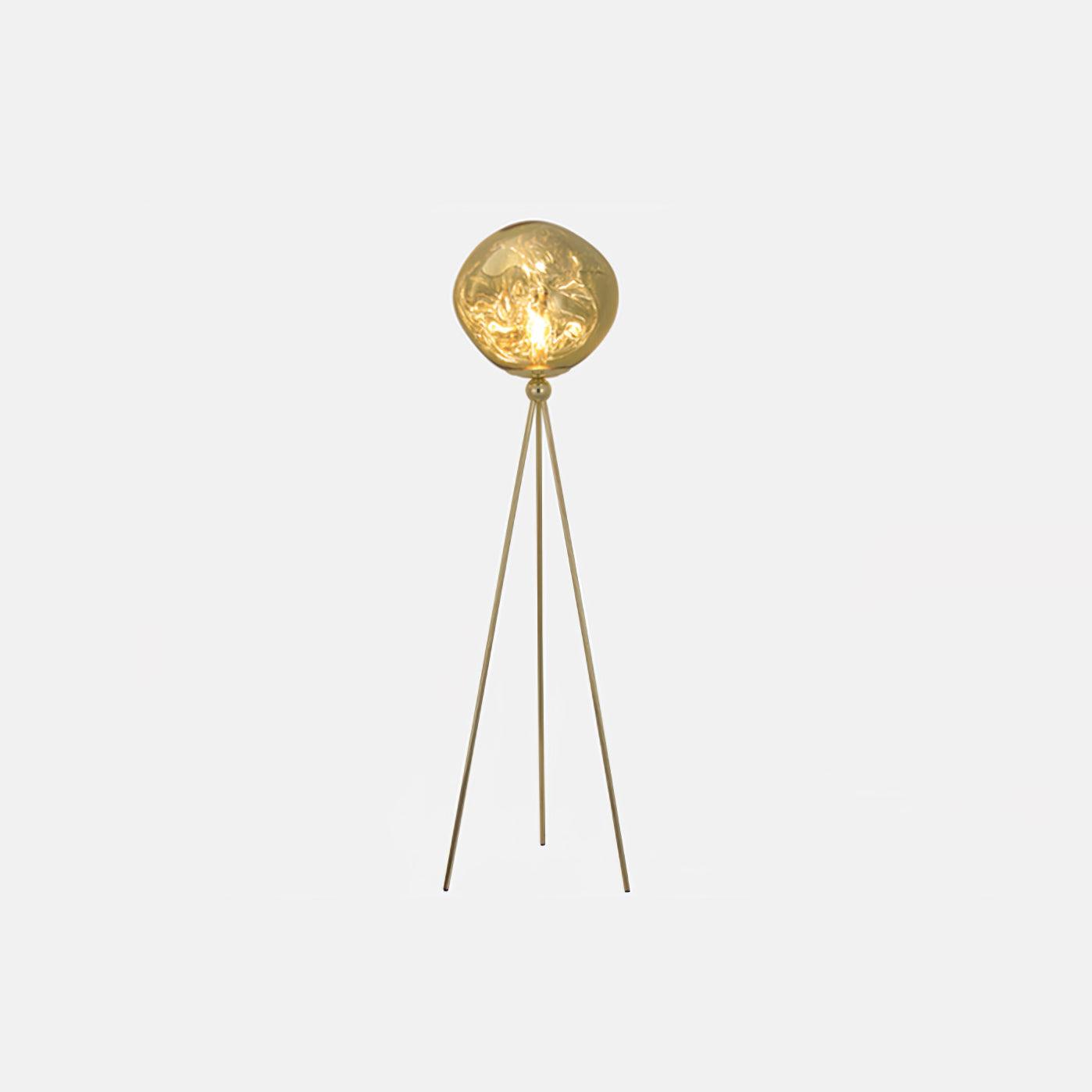 Lava Tripod Rock Floor Lamp Dia 19.3″ x H 62.2″ / Dia 48cm x H 158cm / Gold & Gold / US Plug Floor lamp