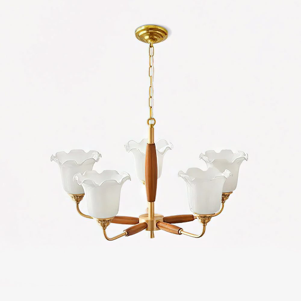 Trumpet Flower Glass Chandelier Chandelier