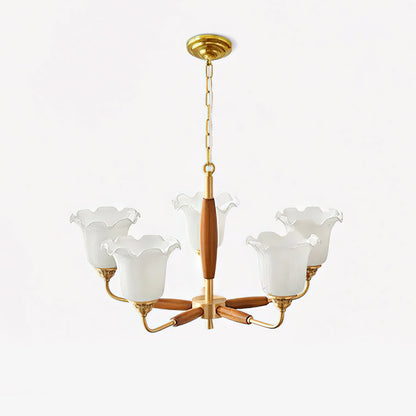 Trumpet Flower Glass Chandelier Chandelier