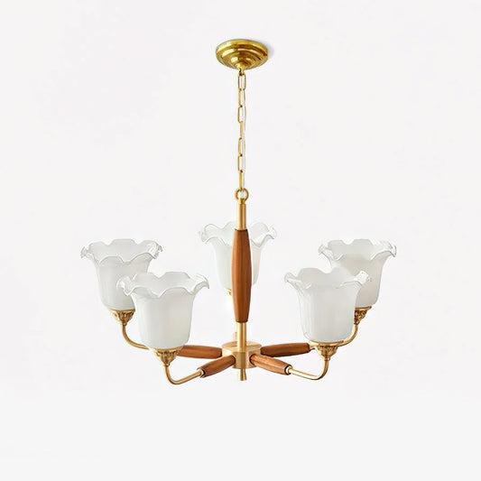 Trumpet Flower Glass Chandelier Chandelier