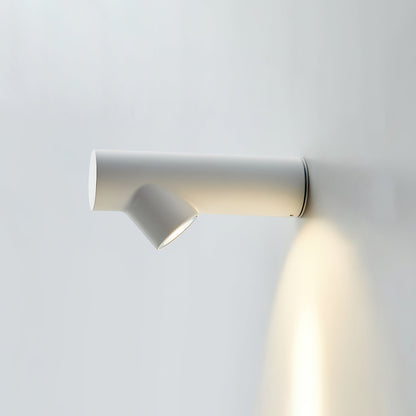 Pipeline Tube Wall Sconce Dia 2.4″ x H 3.9″ x L 9.1″ / White & Warm Light / Single Wall lamp