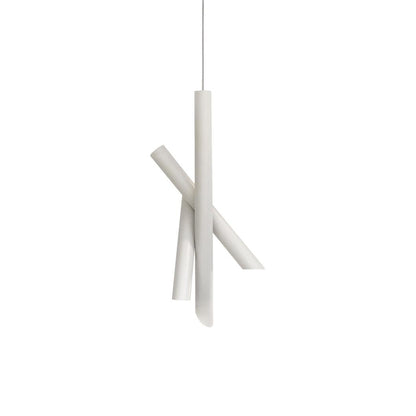 Tubes Pendant Light ? 9.8″ x H 19.6″ / Dia 25cm x H 50cm / White / Warm Light Pendant light