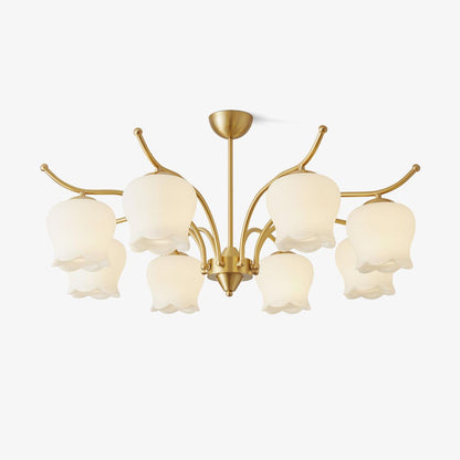 Tulip Brass Chandelier Chandelier