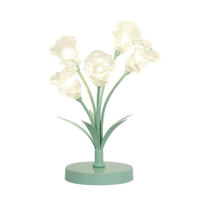 Tulip Flower Table Lamp 5 Heads Dia 5.9″ x H 14.2″ / Dia 15cm x H 36cm / Green / US plug Table lamp