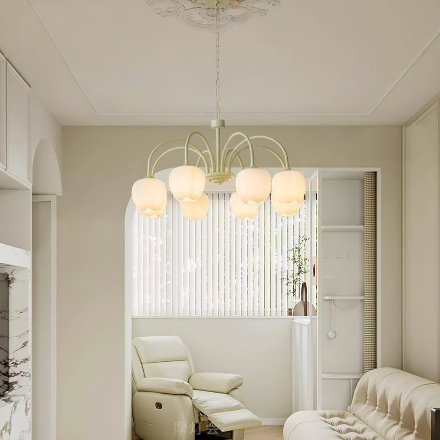 Tulip Matcha Chandelier Chandelier
