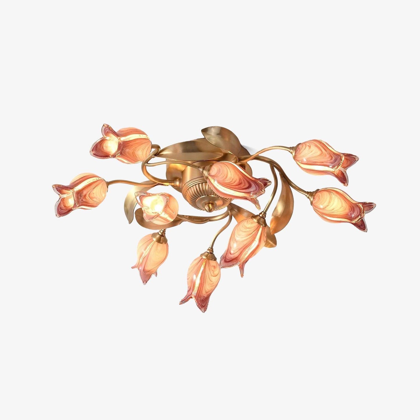 Tulip Serenade Ceiling Lamp Dia 19.7″ x H 7.9″ / Dia 50cm x H 20cm / Purple & Gold Ceiling lamp