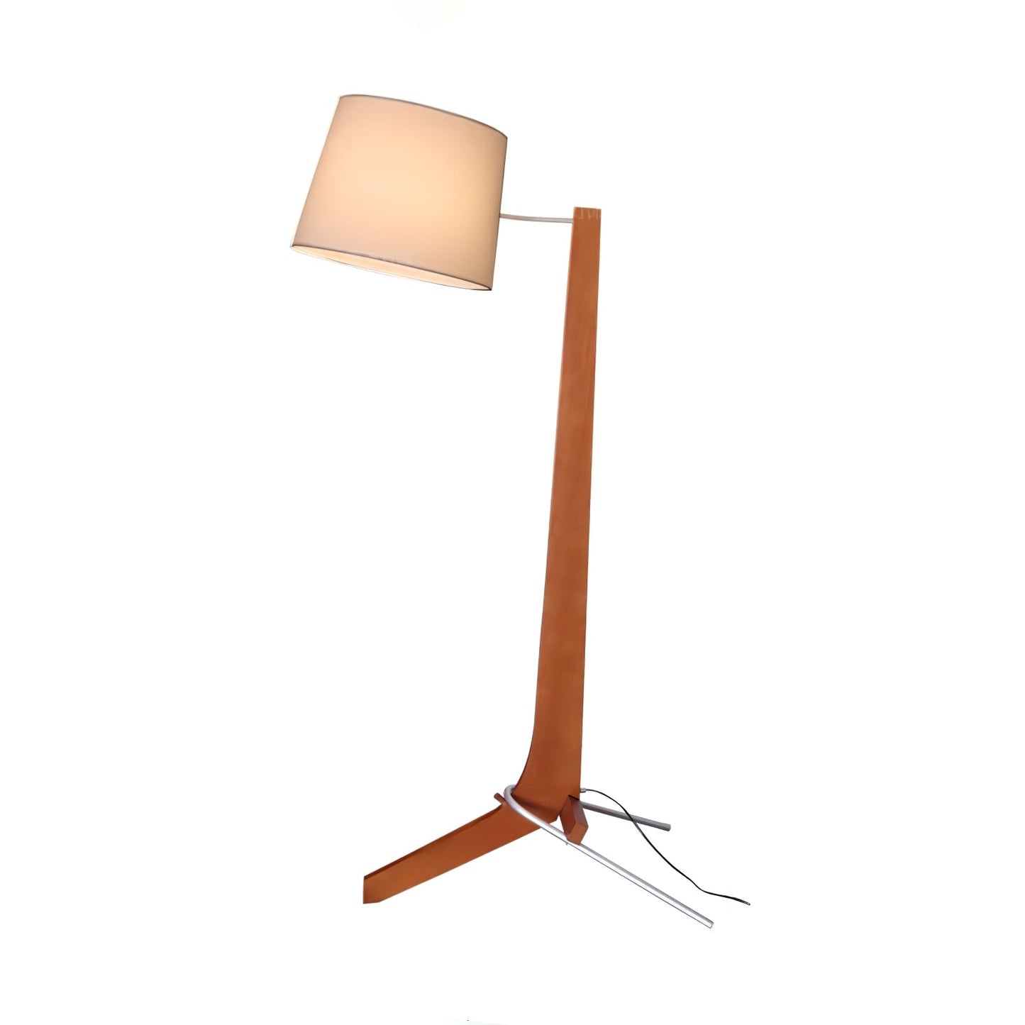 Tusk Arc Floor Lamp ? 35.4″ x H 64.9″ / Walnut Color & White / US Plug Floor lamp