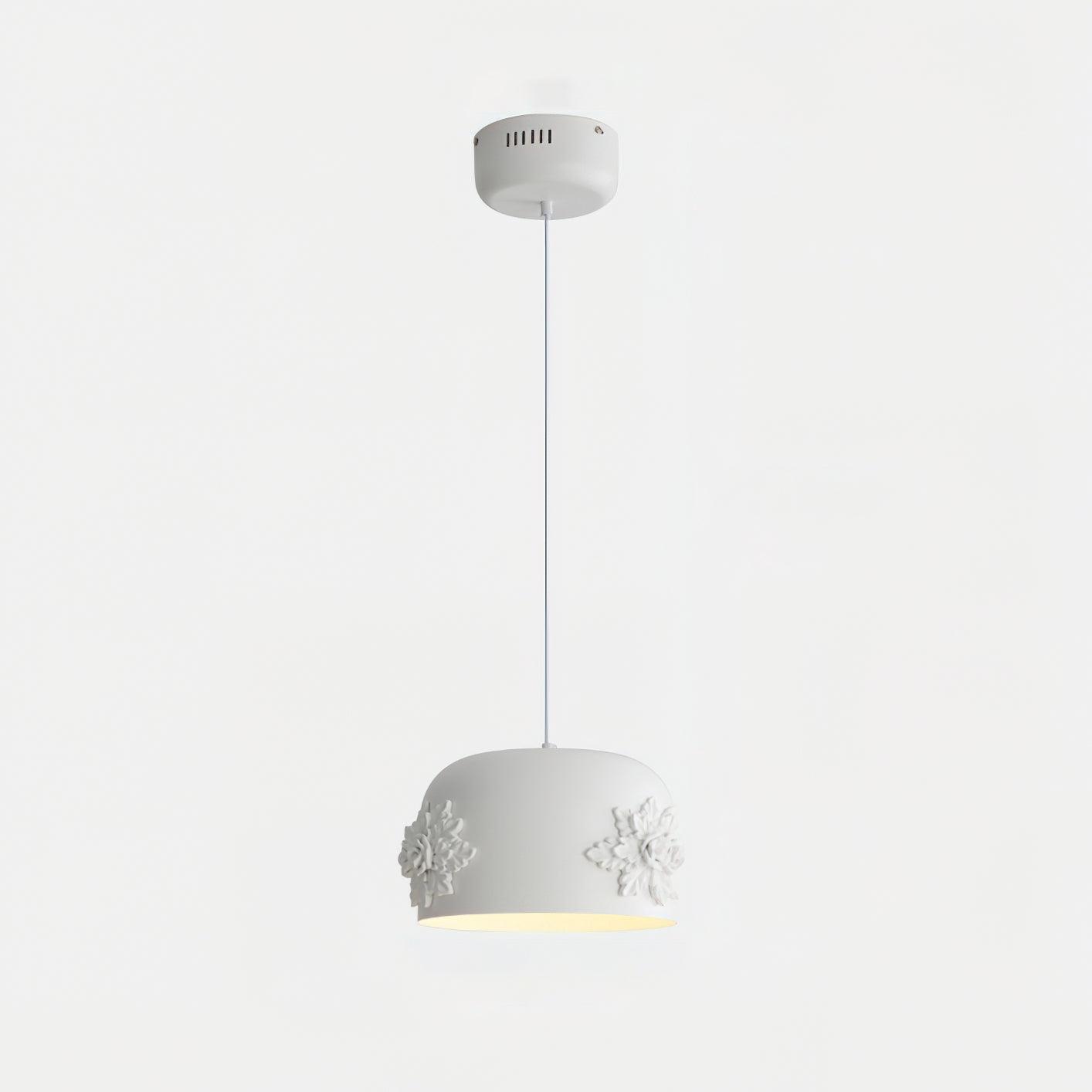 Tuz Pendant Light Dia 11″ x H 5.9″ / Dia 28cm x H 15cm / White / Warm Light Pendant light