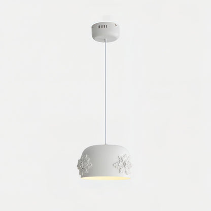 Tuz Pendant Light Dia 11″ x H 5.9″ / Dia 28cm x H 15cm / White / Warm Light Pendant light