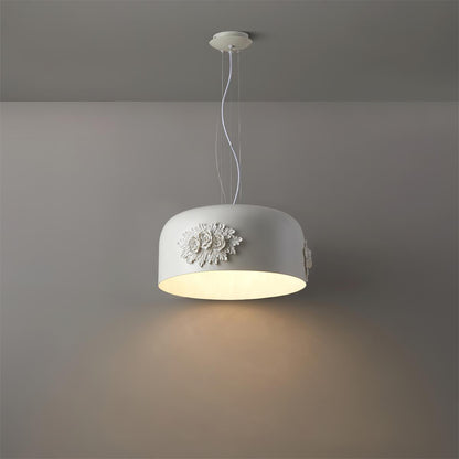 Tuzzi Pendant Light Dia 13.8″ x H 10.2″ / Dia 35cm x H 26cm / White / Warm Light Pendant light