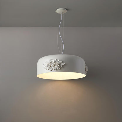 Tuzzi Pendant Light Dia 18.9″ x H 10.2″ / Dia 48cm x H 26cm / White / Warm Light Pendant light