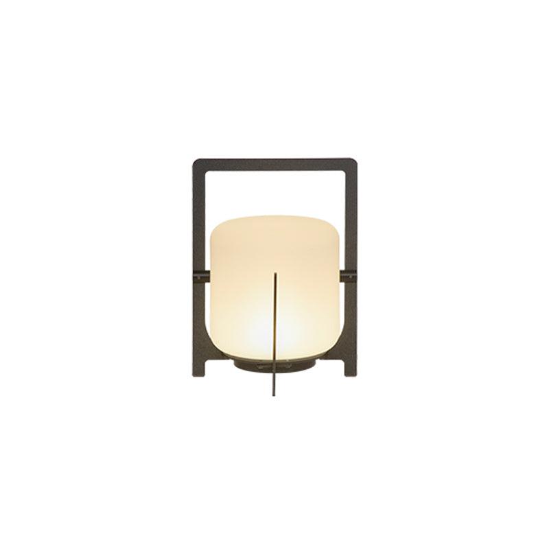 Black Twilight Lantern Table Lamp ? 7.9″ x H 11″ / Dia 20cm x H 28cm / Black & White / Warm Light Table lamp