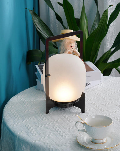 Black Twilight Lantern Table Lamp Table lamp