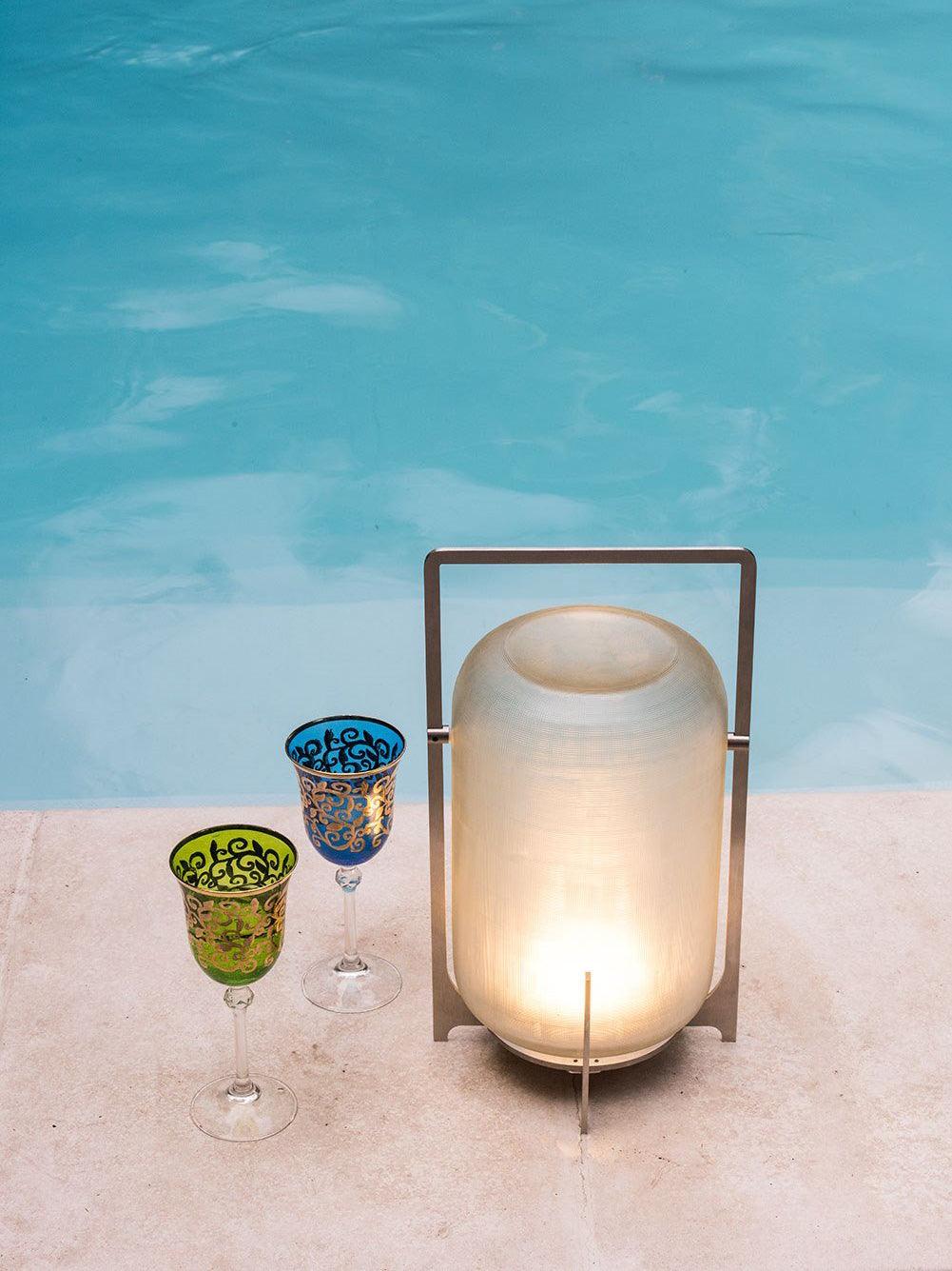 Steel Twilight Lantern Table Light Table lamp