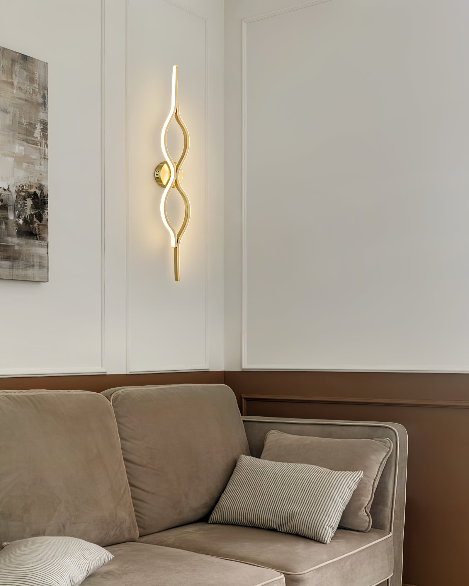 Twist Brass Wall Light Wall lamp