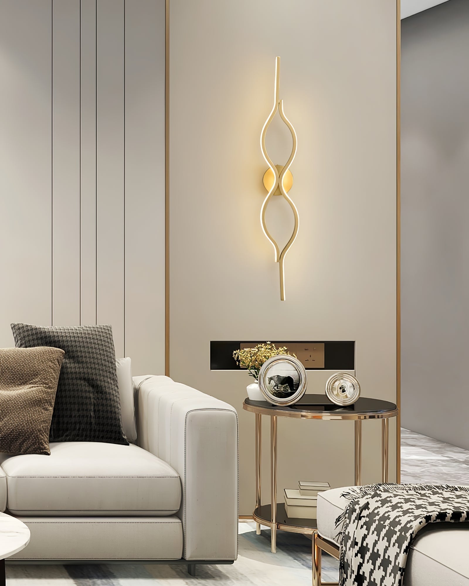 Twist Brass Wall Light Wall lamp