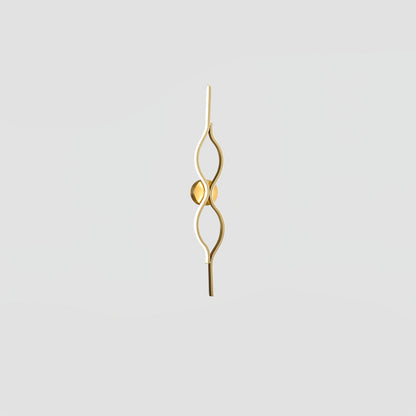 Twist Brass Wall Light Dia 4.7″ x H 31.5″ / Dia 12cm x H 80cm / Brass & Three-Color Changing Light / 1 Piece Wall lamp