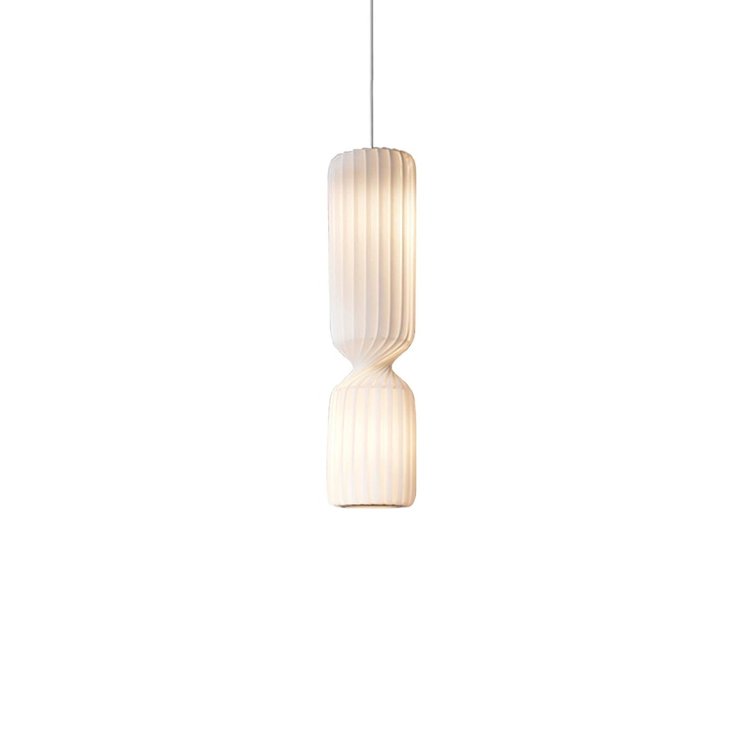 Twist Pendant Lamp Dia 9.8″ x H 47.2″ / Dia 25cm x H 120cm / White / Warm Light Pendant light