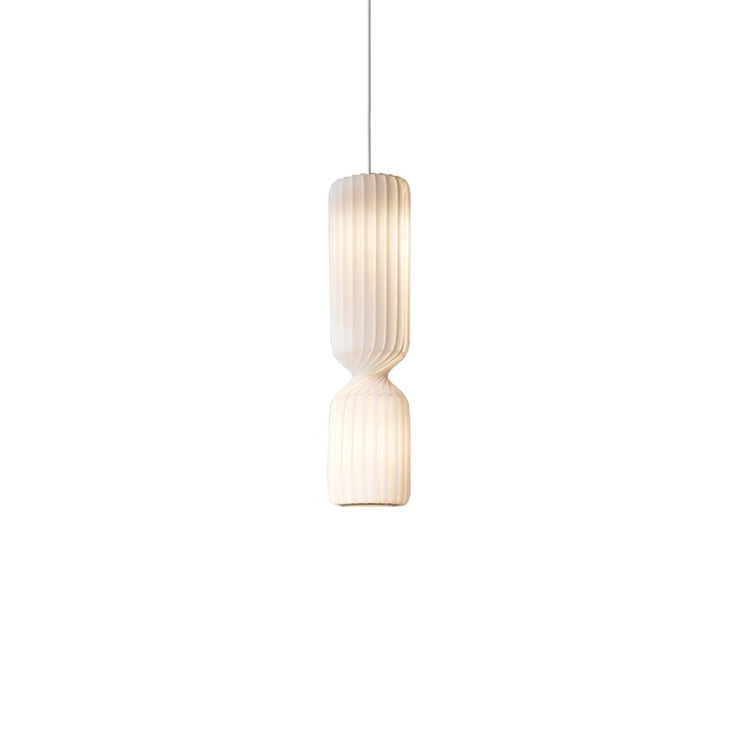 Twist Pendant Lamp Dia 9.8″ x H 39.4″ / Dia 25cm x H 100cm / White / Warm Light Pendant light