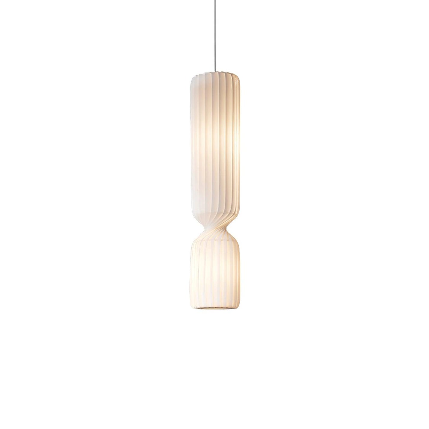 Twist Pendant Lamp Dia 9.8″ x H 55.1″ / Dia 25cm x H 140cm / White / Warm Light Pendant light