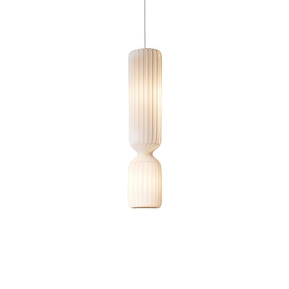 Twist Pendant Lamp Dia 9.8″ x H 55.1″ / Dia 25cm x H 140cm / White / Warm Light Pendant light