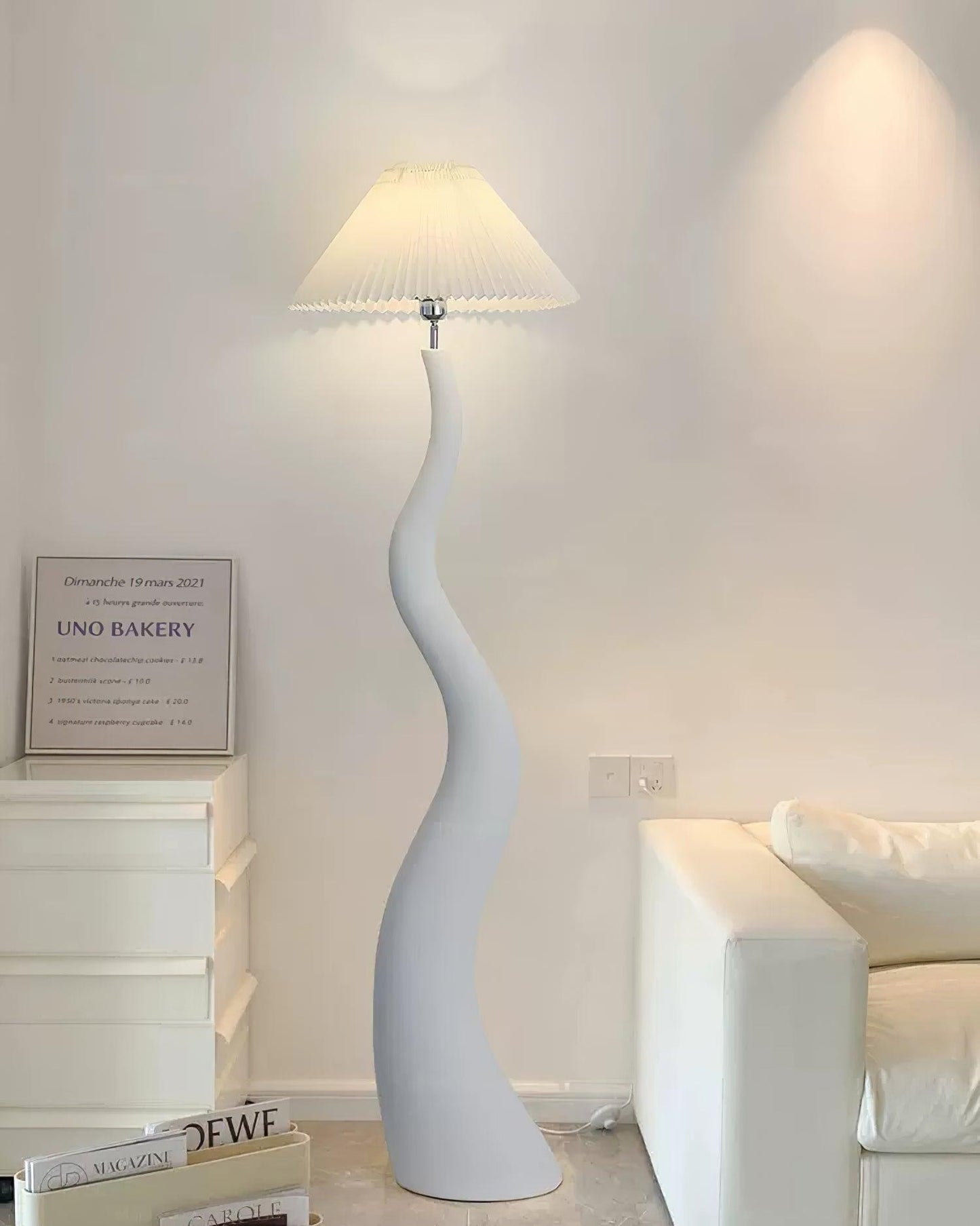 Twisted Pleated Floor Lamp Floor lamp