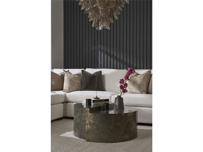 Universal Modern Sable & Desert Cosmo Cocktail Table