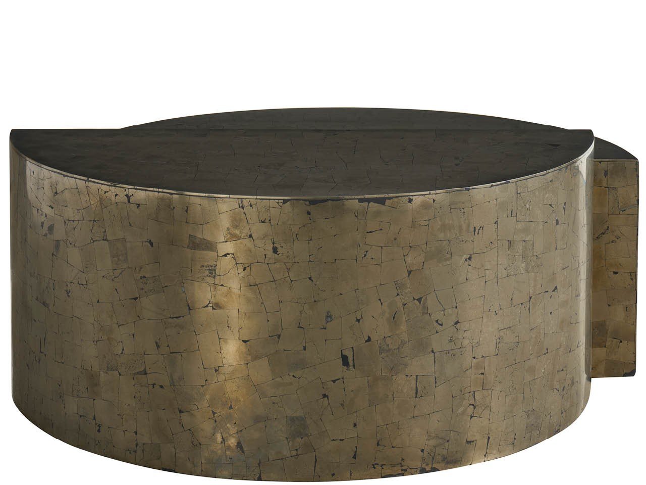 Universal Modern Sable & Desert Cosmo Cocktail Table
