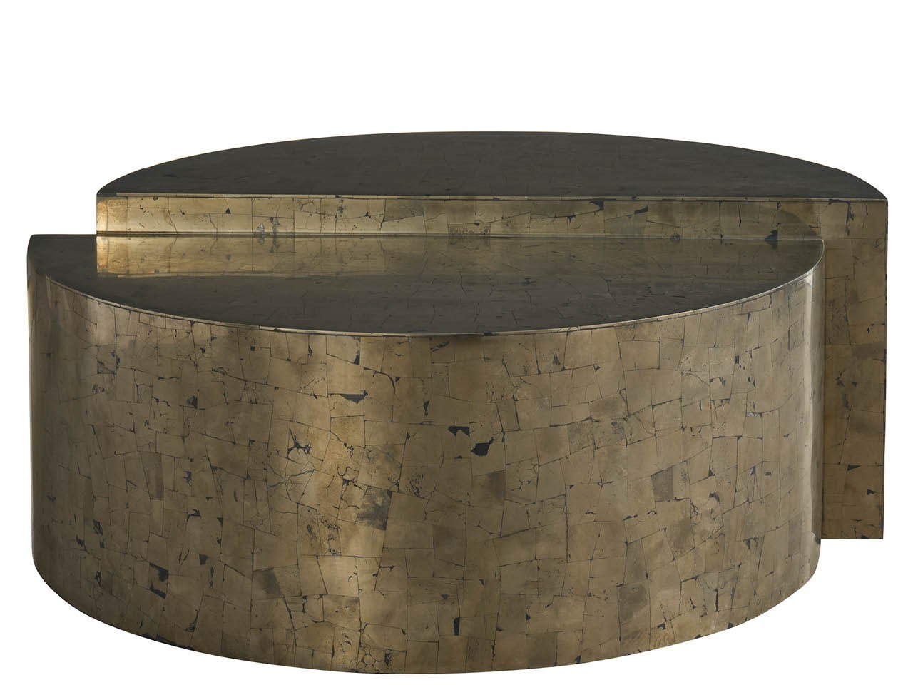 Universal Modern Sable & Desert Cosmo Cocktail Table