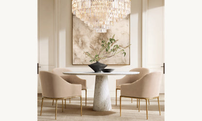 Thaddeus Slope Fabric Dining Armchair