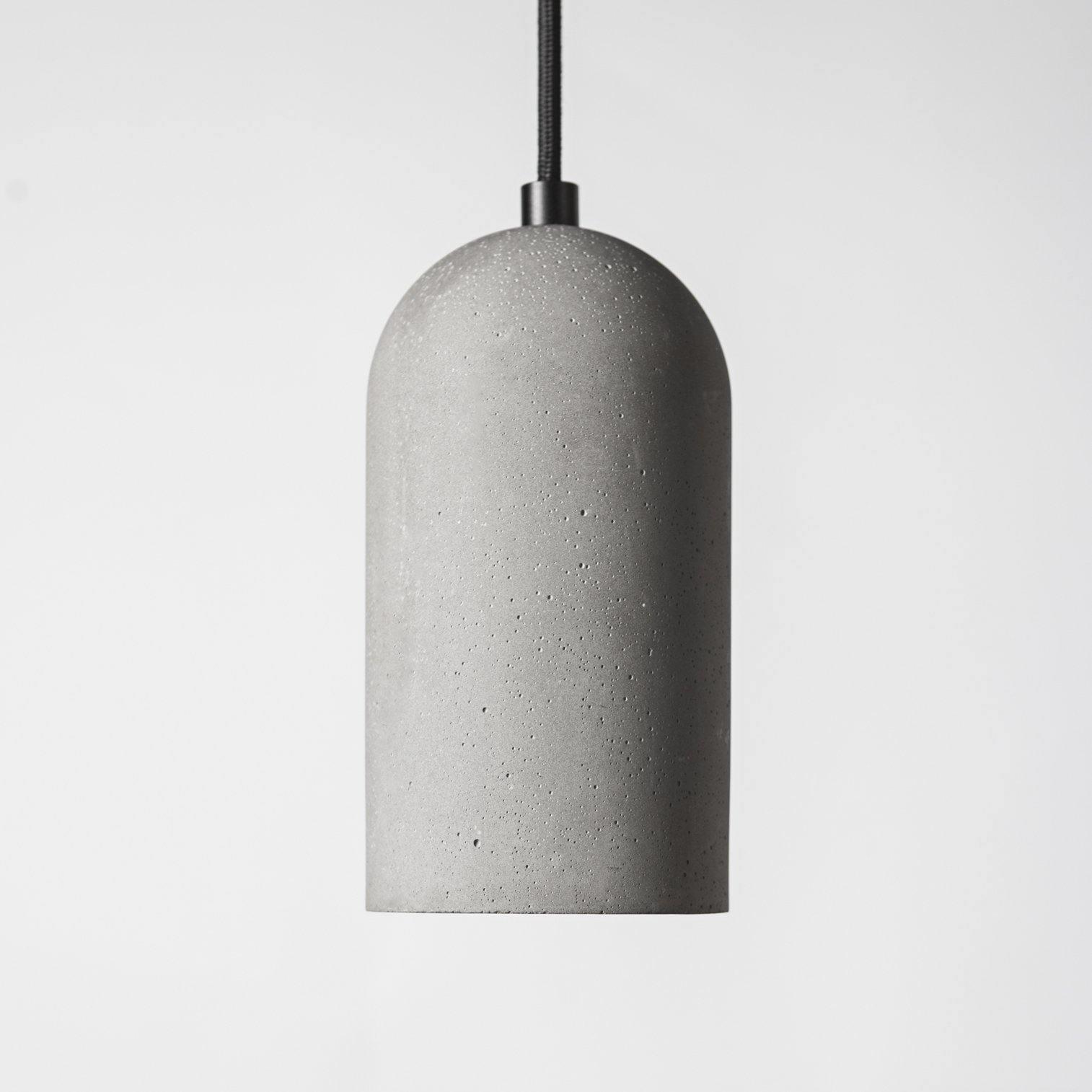U Concrete Pendant Lamp Dia 3.9″ x H 7.1″ / Dia 10cm x H 18cm / Concrete grey Pendant light