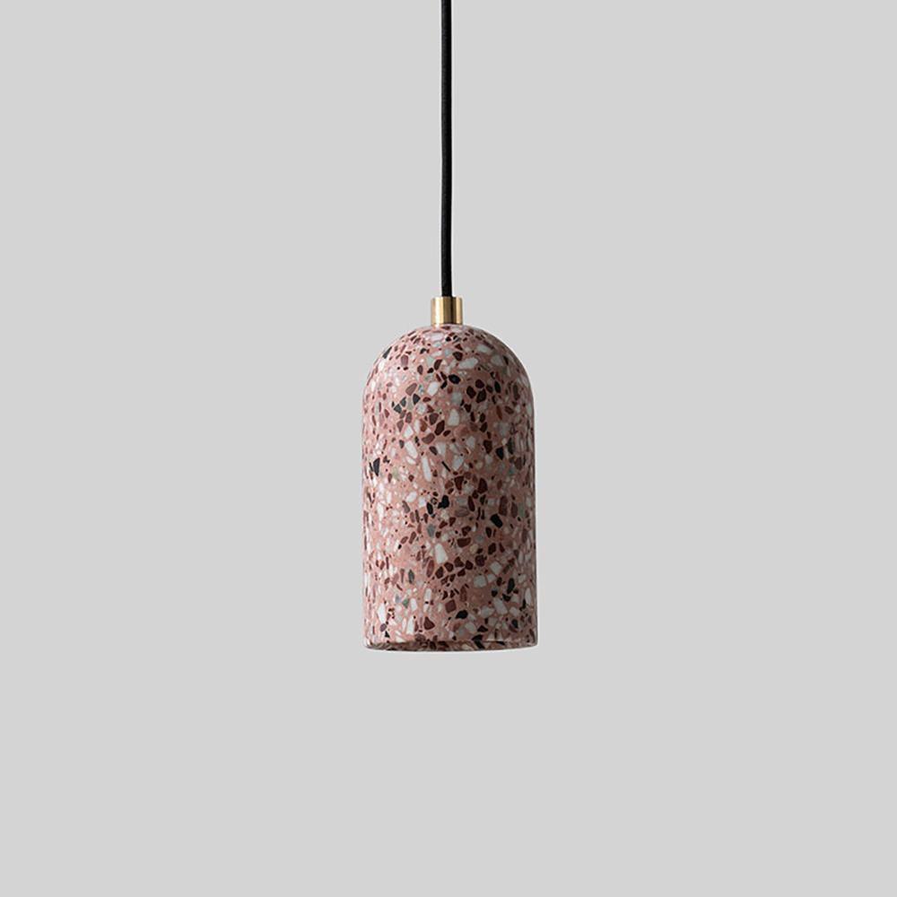 U Concrete Pendant Lamp Dia 3.9″ x H 7.1″ / Dia 10cm x H 18cm / Pink Pendant light