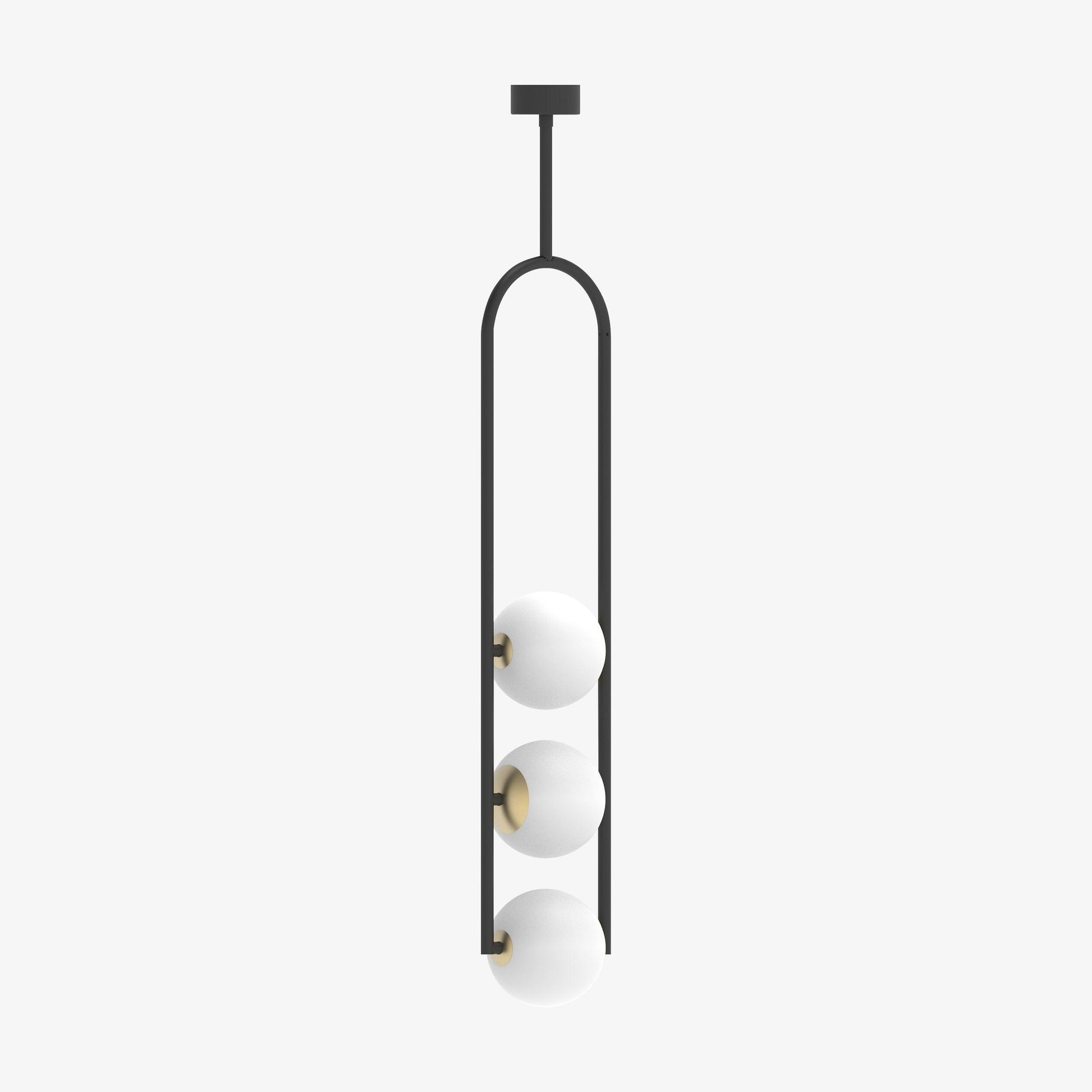 U Pendant Lamp Dia 5.9″ x H 41.3″ / Dia 15cm x H 105cm / Black Pendant light