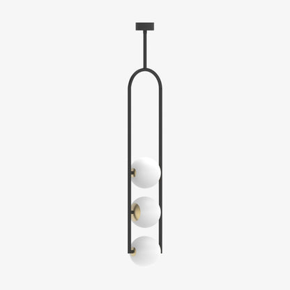 U Pendant Lamp Dia 5.9″ x H 41.3″ / Dia 15cm x H 105cm / Black Pendant light