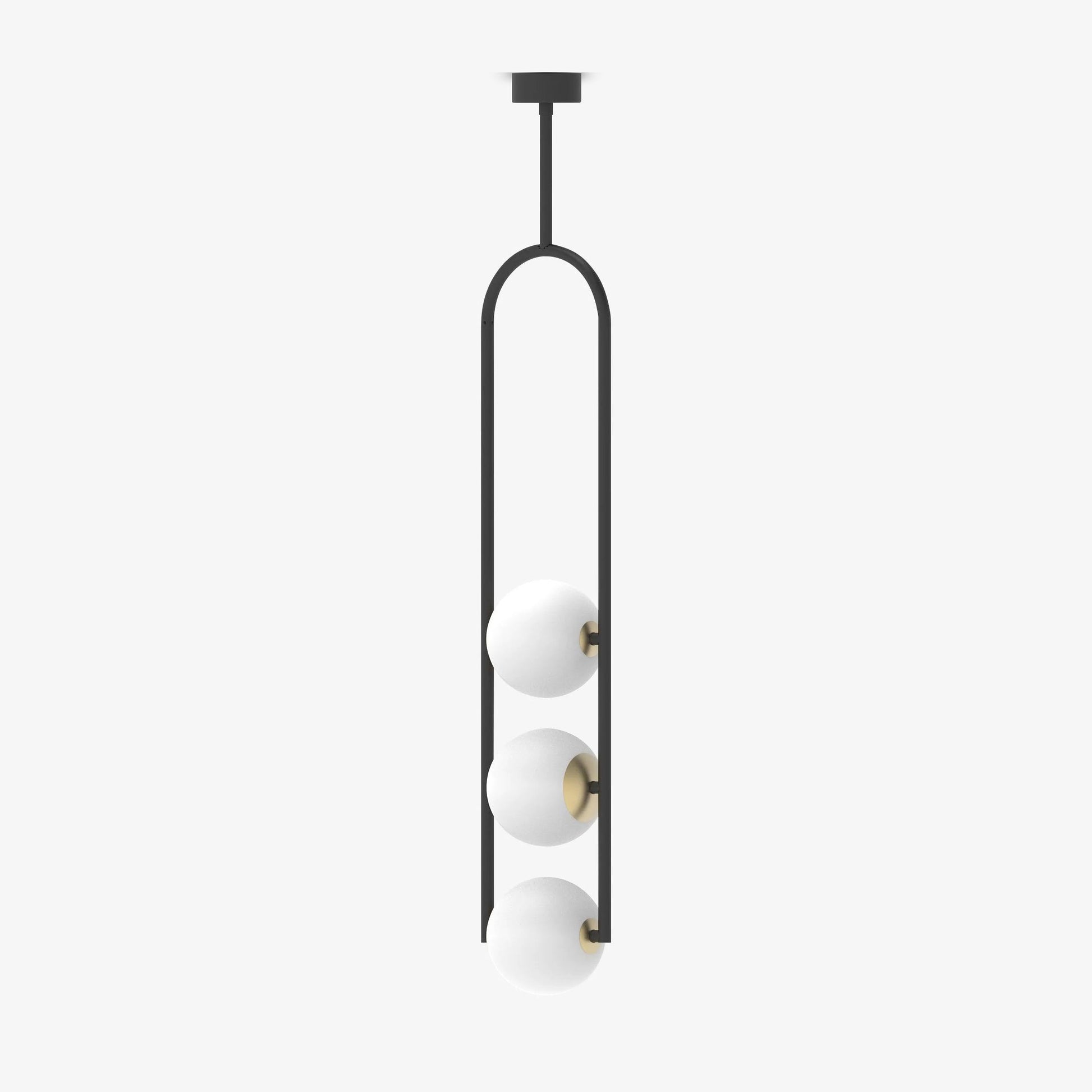 U Pendant Lamp Dia 5.9″ x H 41.3″ / Dia 15cm x H 105cm / Black Pendant light