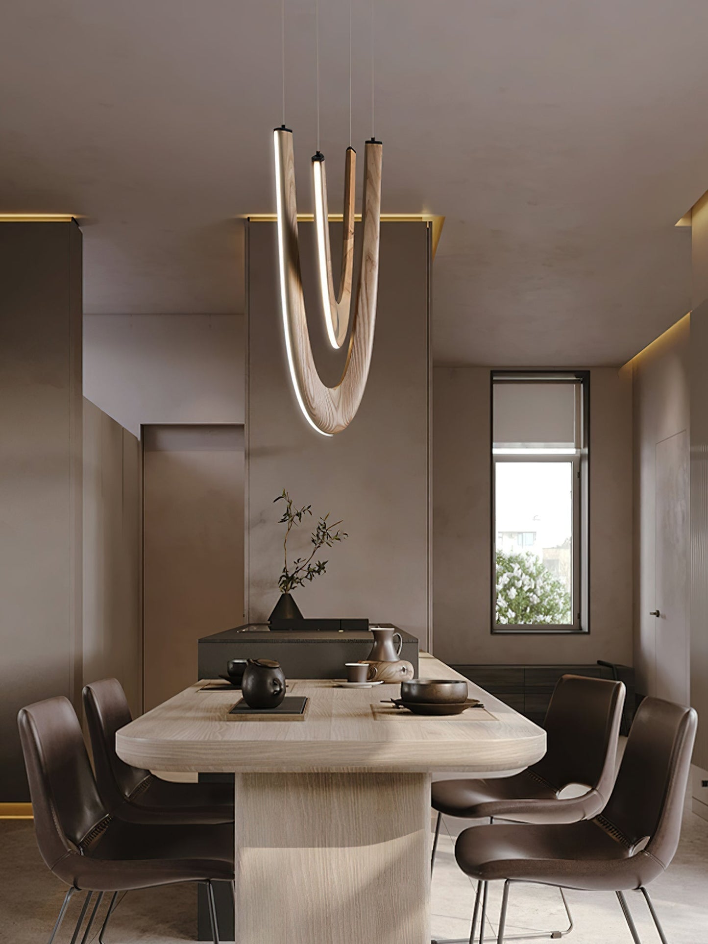 U Wooden Pendant Lamp Pendant light