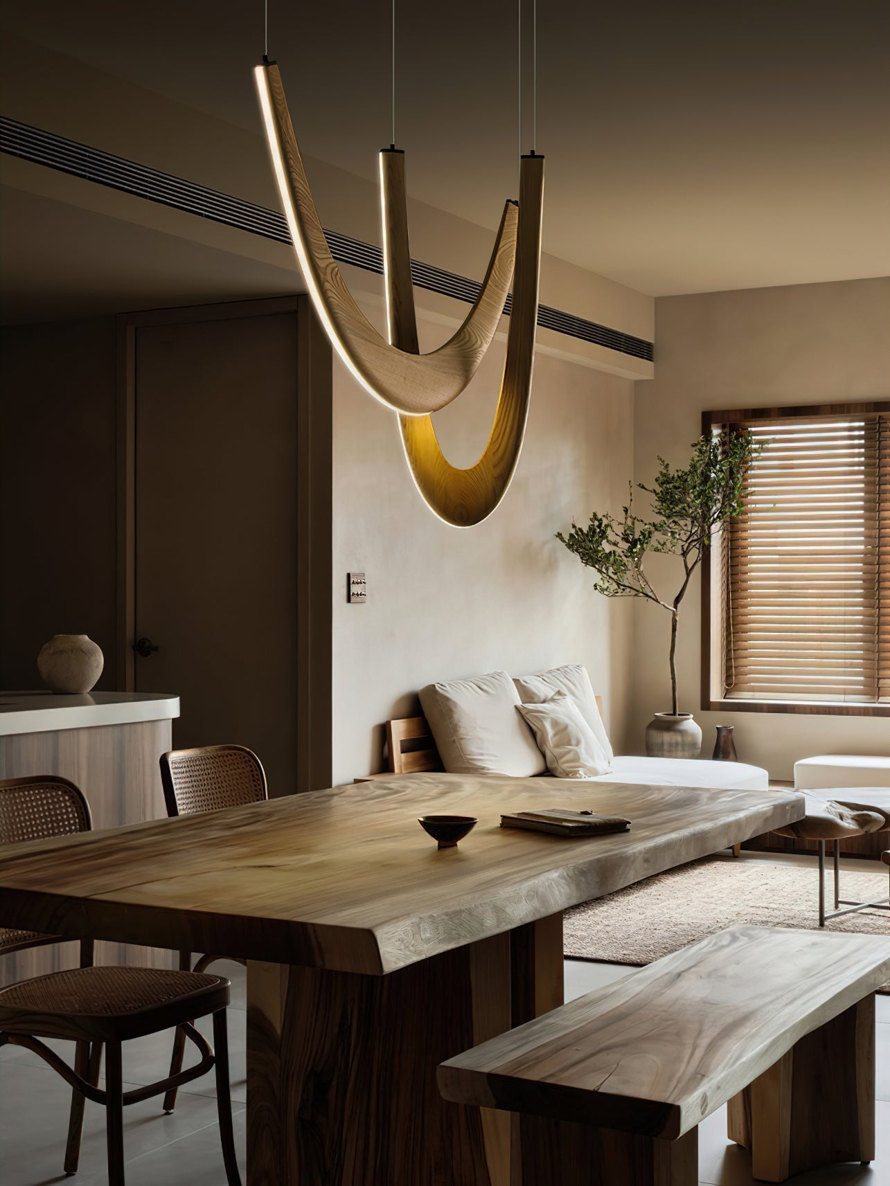 U Wooden Pendant Lamp Pendant light
