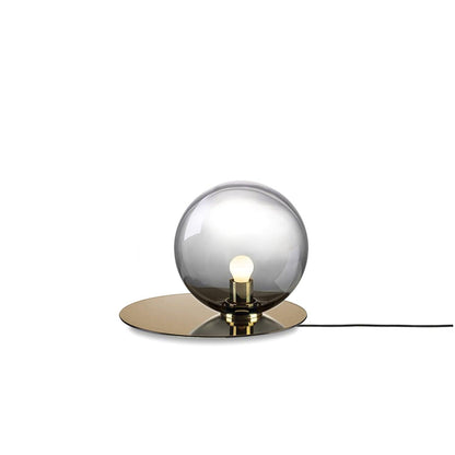 Umbra Table Lamp Dia 13.8″ x H 11″ / Dia 35cm x H 28cm / Sand Nickel & Smoke gre / US Plug Table lamp