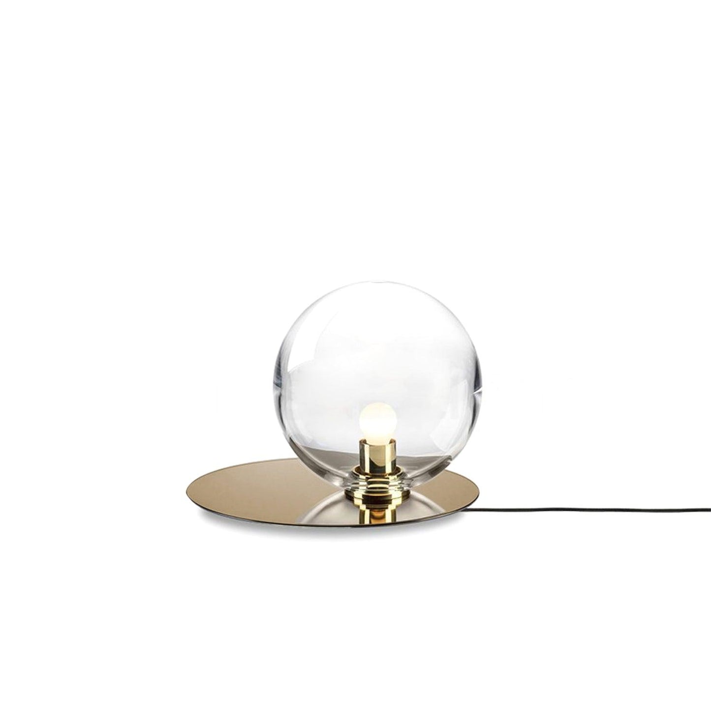Umbra Table Lamp Dia 13.8″ x H 11″ / Dia 35cm x H 28cm / Sand Nickel & Clear / US Plug Table lamp