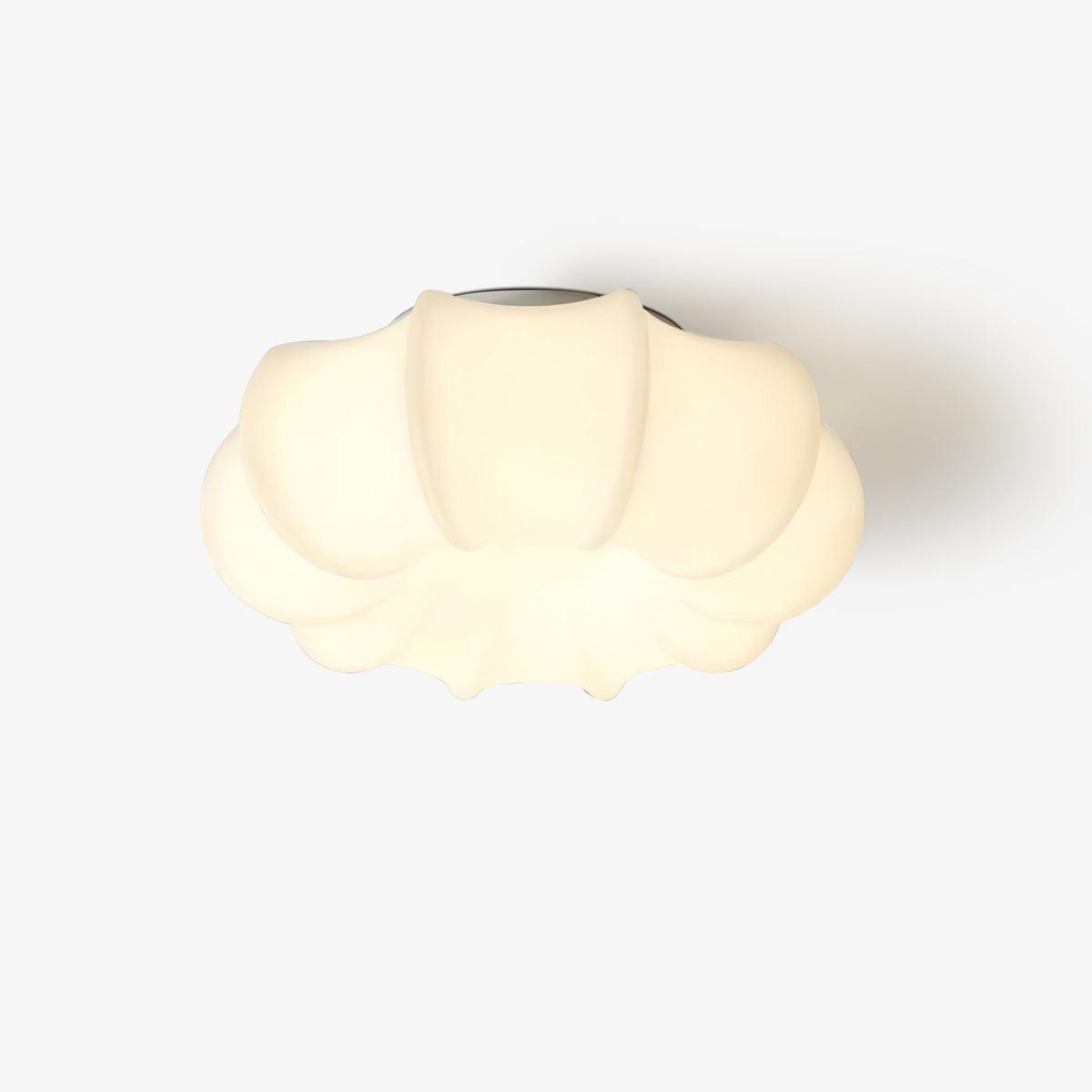 Umbrella Ceiling Lamp Dia 17.7″ x H 7.1″ / Dia 45cm x H 18cm / White / Three-Color Changing Light Ceiling lamp