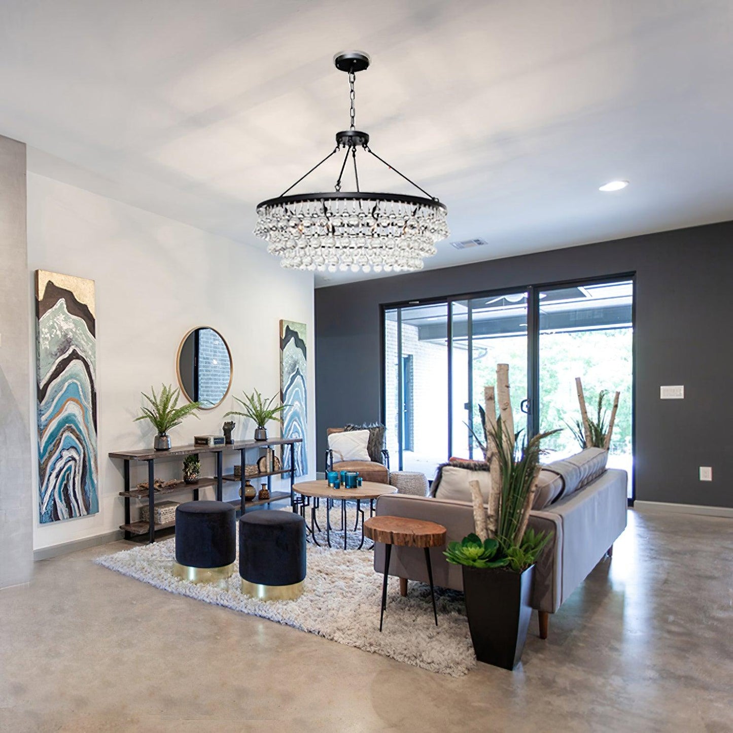 Unique Tiered Crystal Chandelier Chandelier