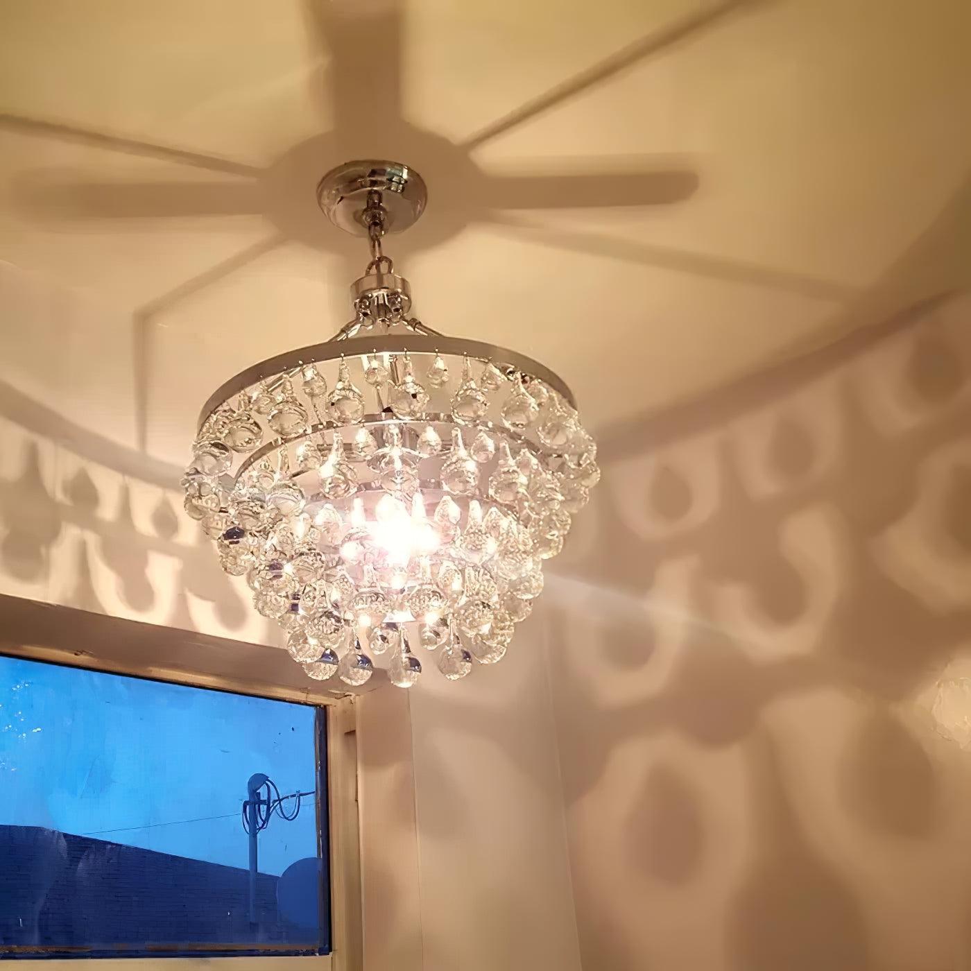 Unique Tiered Crystal Chandelier Chandelier